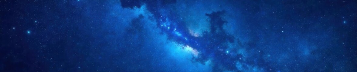 deep blue cosmos with starry night sky and galaxy stars , cosmos, dark blue