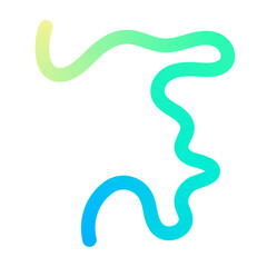 Wall Mural - abstract squiggle background with wavy gradient lines, colorful ribbon shapes, fun organic pattern, 