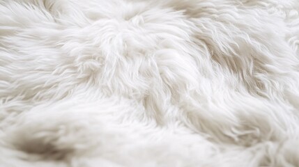 Poster - Soft white fur background showing cozy texture for winter
