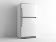 © CaptureCollabStudios - Modern white refrigerator in bright minimalist kitchen setting