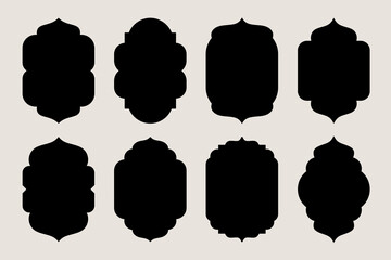 Aufkleber - A set of simple vintage style frames
