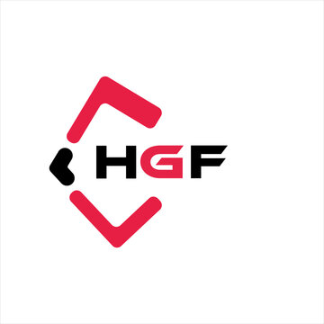 HGF creative minimalist letter logo. HGF unique vector initials alphabet letter logo design