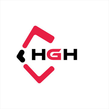 HGH creative minimalist letter logo. HGH unique vector initials alphabet letter logo design