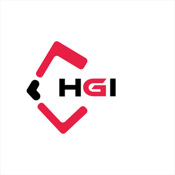 HGI creative minimalist letter logo. HGI unique vector initials alphabet letter logo design