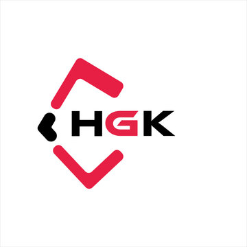 HGK creative minimalist letter logo. HGK unique vector initials alphabet letter logo design