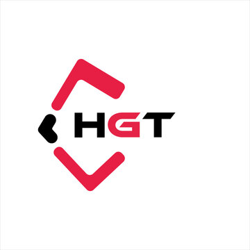 HGT creative minimalist letter logo. HGT unique vector initials alphabet letter logo design