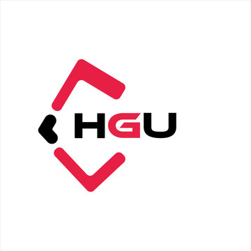 HGU creative minimalist letter logo. HGU unique vector initials alphabet letter logo design