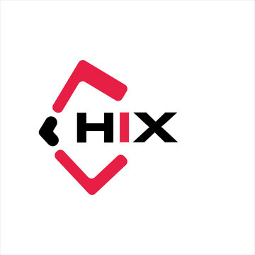 HIX creative minimalist letter logo. HIX unique vector initials alphabet letter logo design