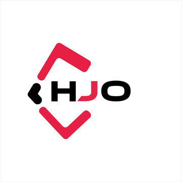 HJO creative minimalist letter logo. HJO unique vector initials alphabet letter logo design