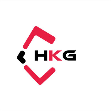 HKG creative minimalist letter logo. HKG unique vector initials alphabet letter logo design