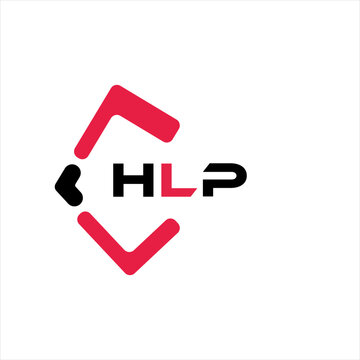 HLP creative minimalist letter logo. HLP unique vector initials alphabet letter logo design