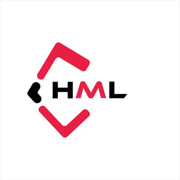 HML creative minimalist letter logo. HML unique vector initials alphabet letter logo design