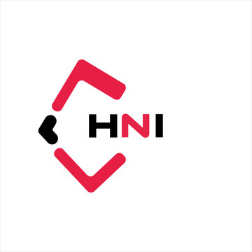 HNI creative minimalist letter logo. HNI unique vector initials alphabet letter logo design
