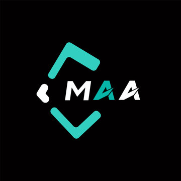 MAA creative minimalist letter logo. MAA unique vector initials alphabet letter logo design