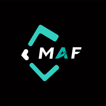 MAF creative minimalist letter logo. MAF unique vector initials alphabet letter logo design