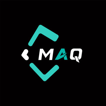 MAQ creative minimalist letter logo. MAQ unique vector initials alphabet letter logo design
