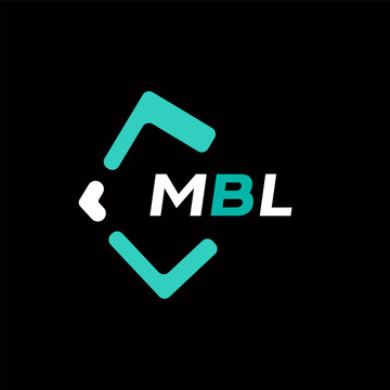 MBL creative minimalist letter logo. MBL unique vector initials alphabet letter logo design