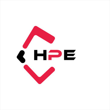 HPE creative minimalist letter logo. HPE unique vector initials alphabet letter logo design