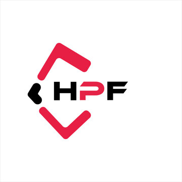HPF creative minimalist letter logo. HPF unique vector initials alphabet letter logo design