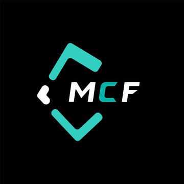 MCF creative minimalist letter logo. MCF unique vector initials alphabet letter logo design