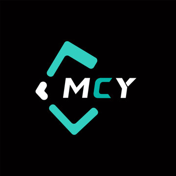 MCY creative minimalist letter logo. MCY unique vector initials alphabet letter logo design