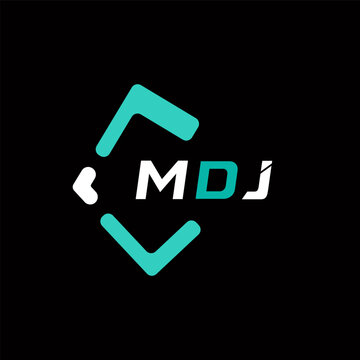 MDJ creative minimalist letter logo. MDJ unique vector initials alphabet letter logo design