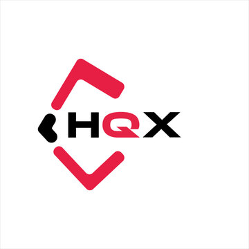 HQX creative minimalist letter logo. HQX unique vector initials alphabet letter logo design