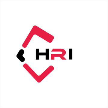 HRI creative minimalist letter logo. HRI unique vector initials alphabet letter logo design