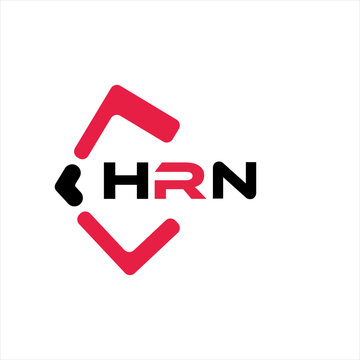 HRN creative minimalist letter logo. HRN unique vector initials alphabet letter logo design
