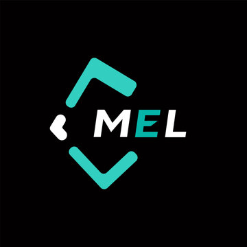MEL creative minimalist letter logo. MEL unique vector initials alphabet letter logo design