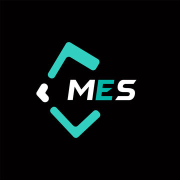 MES creative minimalist letter logo. MES unique vector initials alphabet letter logo design