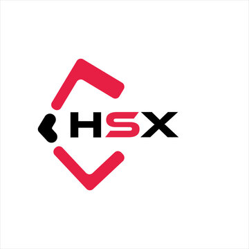 HSX creative minimalist letter logo. HSX unique vector initials alphabet letter logo design