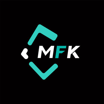 MFK creative minimalist letter logo. MFK unique vector initials alphabet letter logo design