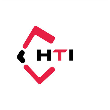 HTI creative minimalist letter logo. HTI unique vector initials alphabet letter logo design