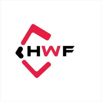 HWF creative minimalist letter logo. HWF unique vector initials alphabet letter logo design