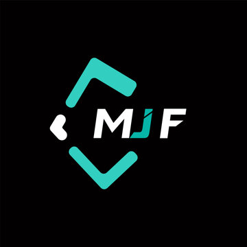 MJF creative minimalist letter logo. MJF unique vector initials alphabet letter logo design