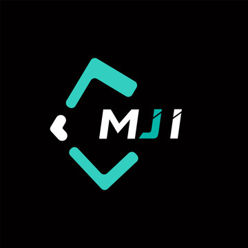 MJI creative minimalist letter logo. MJI unique vector initials alphabet letter logo design