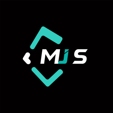 MJS creative minimalist letter logo. MJS unique vector initials alphabet letter logo design