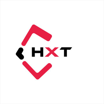HXT creative minimalist letter logo. HXT unique vector initials alphabet letter logo design
