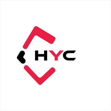 HYC creative minimalist letter logo. HYC unique vector initials alphabet letter logo design