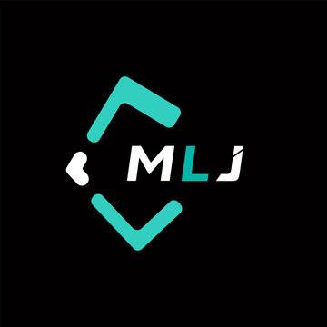 MLJ creative minimalist letter logo. MLJ unique vector initials alphabet letter logo design