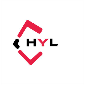 HYL creative minimalist letter logo. HYL unique vector initials alphabet letter logo design