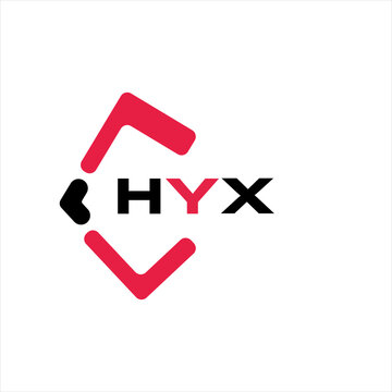 HYX creative minimalist letter logo. HYX unique vector initials alphabet letter logo design