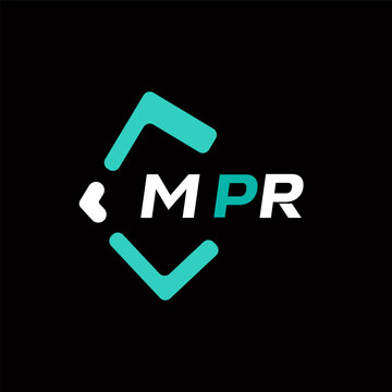 MPR creative minimalist letter logo. MPR unique vector initials alphabet letter logo design