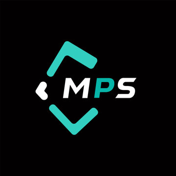 MPS creative minimalist letter logo. MPS unique vector initials alphabet letter logo design