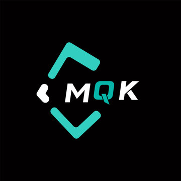 MQK creative minimalist letter logo. MQK unique vector initials alphabet letter logo design