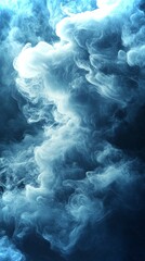 Poster - Soft abstract cloud textures create a futuristic backdrop with design potential