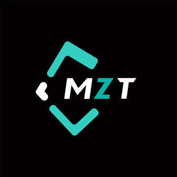 MZT creative minimalist letter logo. MZT unique vector initials alphabet letter logo design