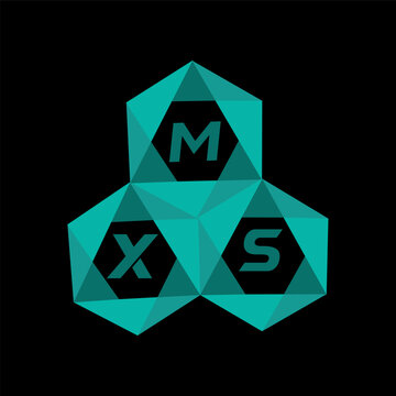 MXS creative minimalist letter logo. MXS unique vector initials alphabet letter logo design