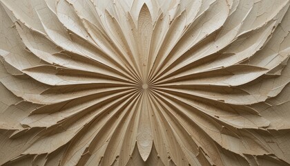 Poster - Geometric art installation urban gallery 3d paper sculpture creative space aerial view modern aesthetics for visual impact